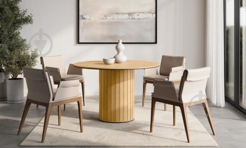 Стіл обідній FRISCO Ротто 1200x1200x750мм дуб/дуб - фото 4 Стіл обідній FRISCO Ротто 1200x1200x750мм дуб/дуб - фото 4