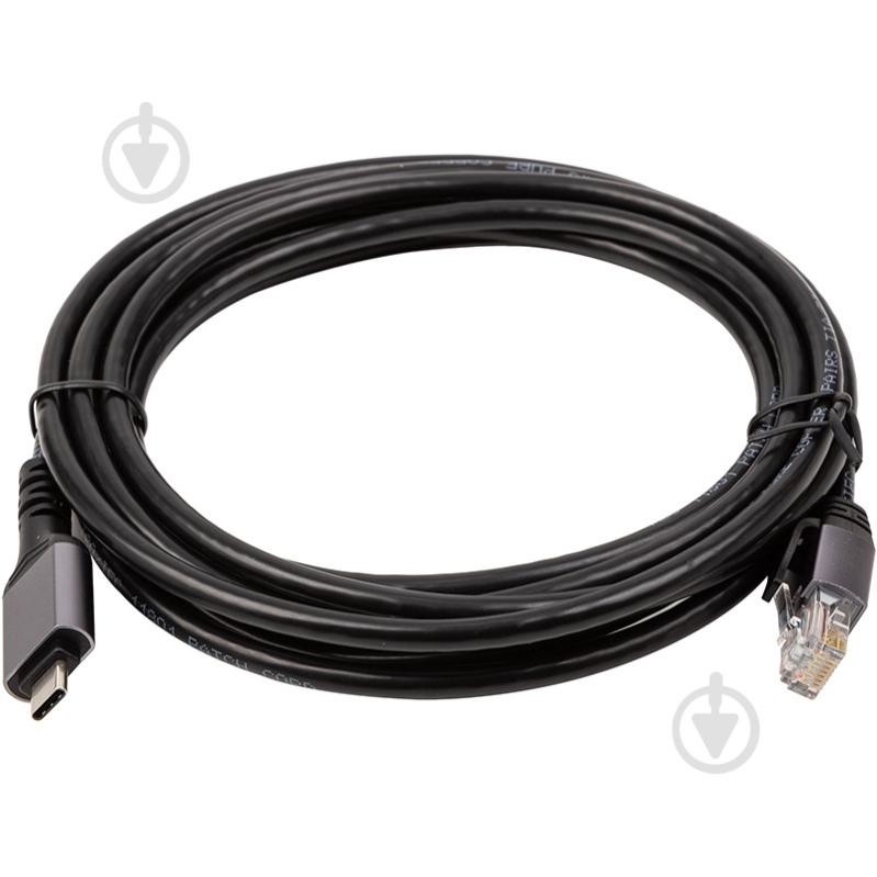 Кабель PowerPlant USB Type-C — RJ45 3 м black (CA914937) - фото 2