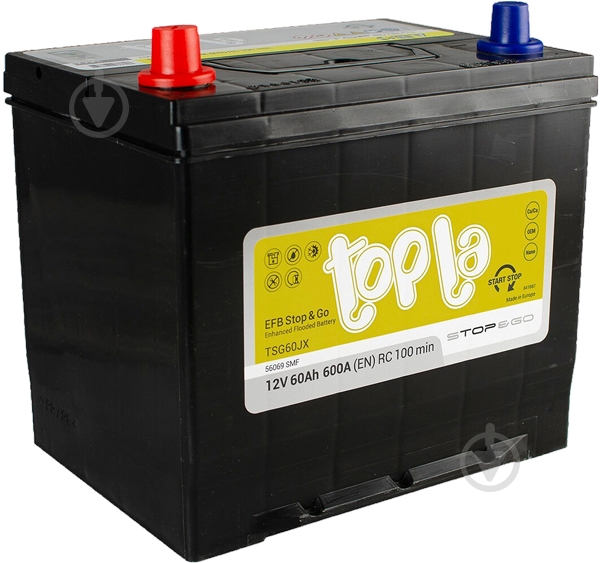 ᐉ Аккумулятор автомобильный Topla Topla EFB Japan 60Ah 600A 12V ...