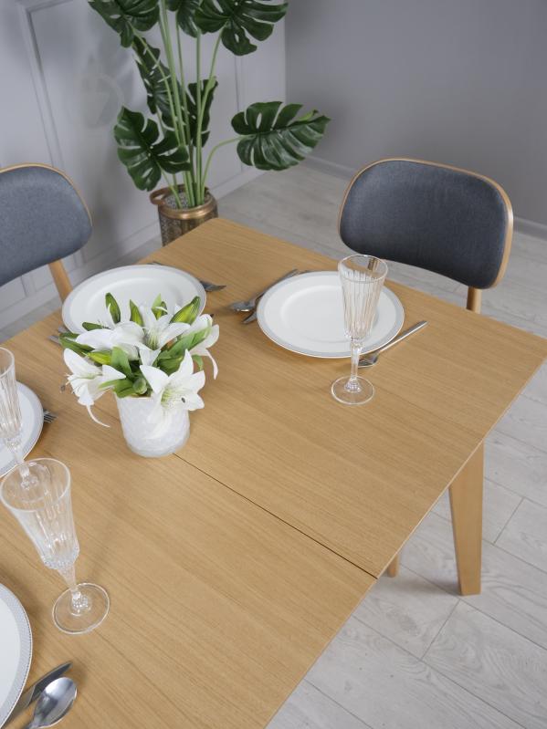 Стол обеденный Prestol Милан 1100(1400)x700x750мм дуб/дуб - фото 5