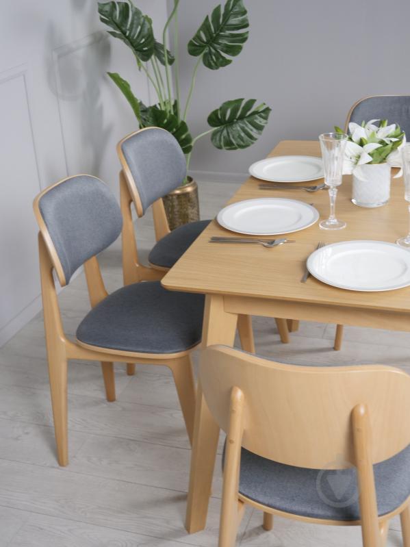 Стол обеденный Prestol Милан 1100(1400)x700x750мм дуб/дуб - фото 6