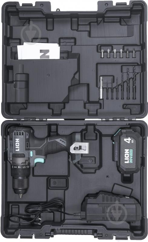 Шуруповерт аккумуляторный LION BD1-20BL-45NM-4A1-C - фото 16