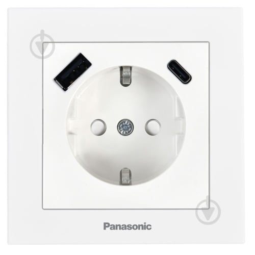 ᐉ Розетка USB із заземленням Panasonic Karre Plus 55 IP20 білий