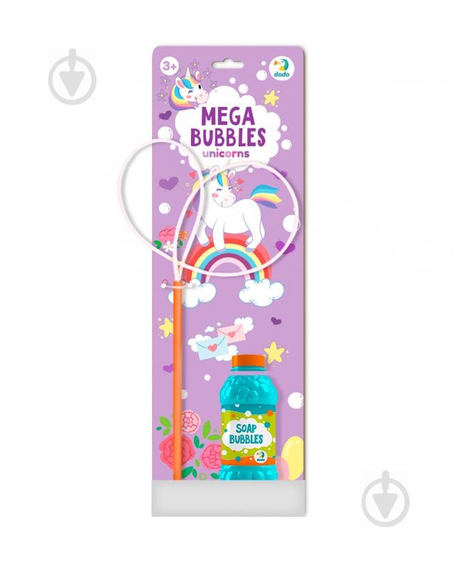 Мыльные пузыри DoDo Mega Bubbles Единорожки 450 мл - фото 1