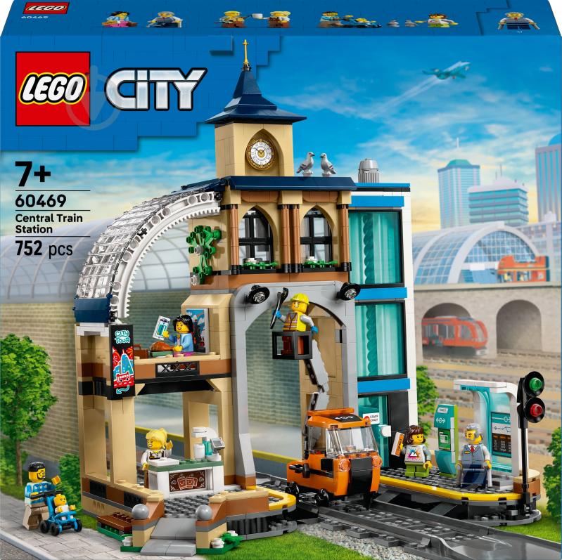 Конструктор LEGO City Центральний залізничний вокзал 60469 - фото 1 Конструктор LEGO City Центральний залізничний вокзал 60469 - фото 1