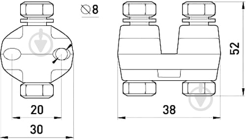Зажим плашечный E.NEXT e.clamp.pa.1.1 сталь - фото 2 Зажим плашечный E.NEXT e.clamp.pa.1.1 сталь - фото 2