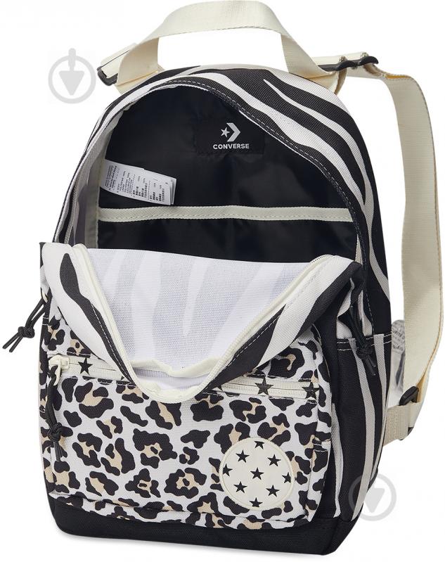 Рюкзак Converse Go Lo Backpack ZEBRA/LEOPARD/STARS 10019882-281 чорно-білий - фото 3