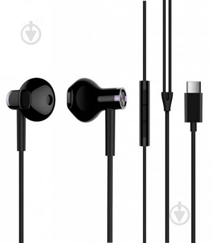 Наушники Xiaomi Mi Dual Driver Earphones Type-C black - фото 1