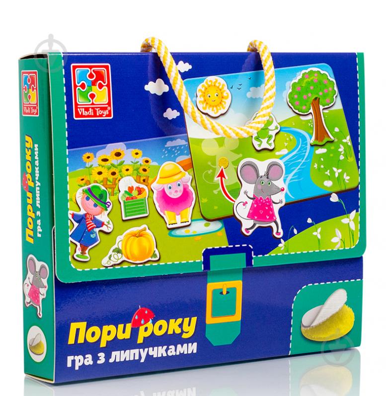 Розвивальна гра Vladi Toys з липучками Яка пора року VT1302-25 - фото 1