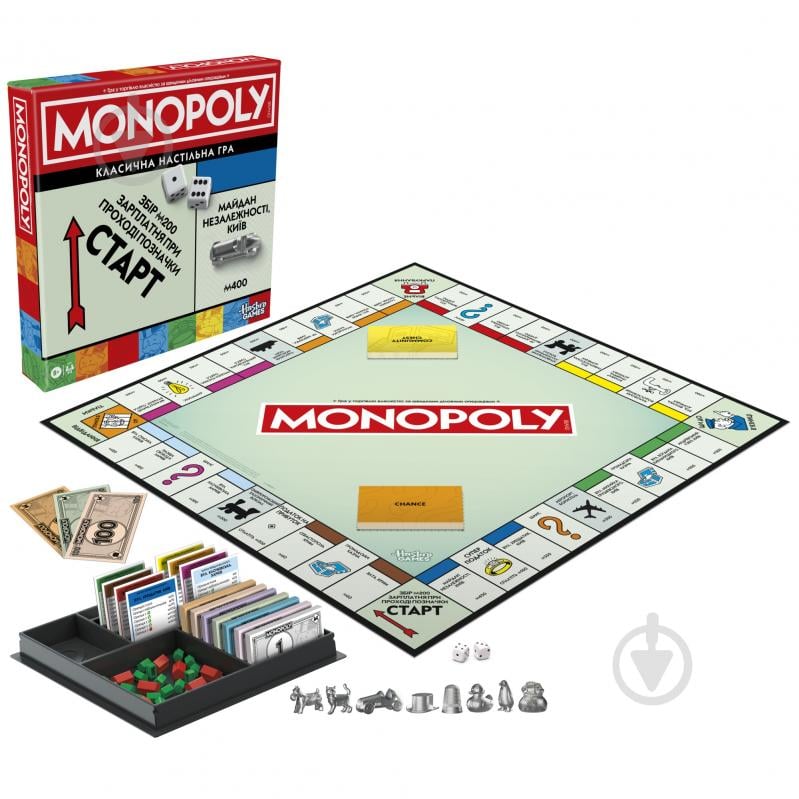 Игра настольная Hasbro Монополия классическая G0009 - фото 1 Игра настольная Hasbro Монополия классическая G0009 - фото 1