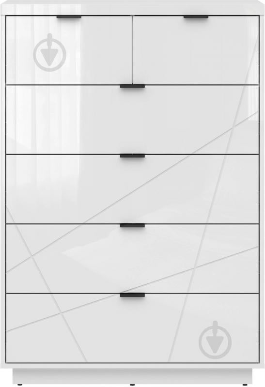 Комод BRW Forn 6ш 900x1305x425 мм /білий глянець (S471-KOM6S-BIP ) - фото 1