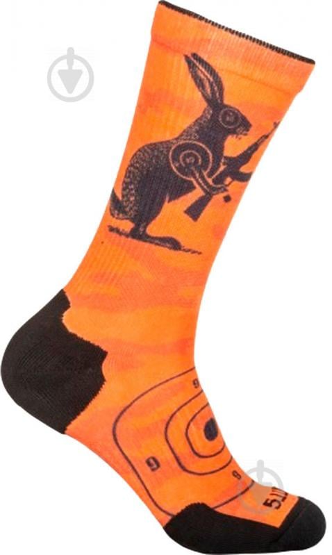 Носки 5.11 Tactical Sock&Awe Crew Animal оранжевый р.M - фото 1