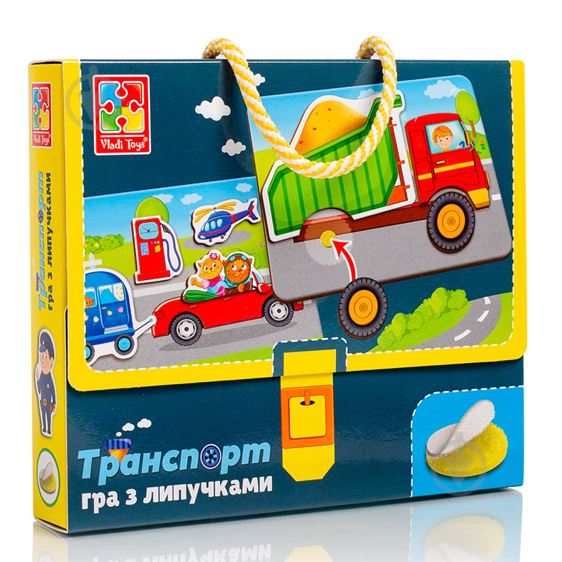 Розвивальна гра Vladi Toys з липучками Транспорт VT1302-28 - фото 1