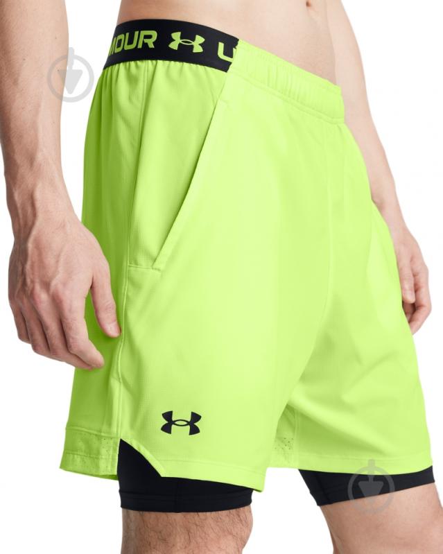 Шорты Under Armour UA VANISH WOVEN 2IN1 STS 1373764-304 р. M зеленый - фото 3