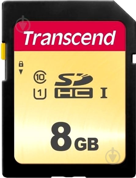 Карта памяти Transcend microSD 8 ГБ Class 10 (TS8GSDC300S) - фото 1