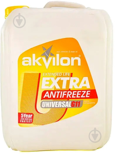 Антифриз AKVILON AKVILON ANT EXT YEL 10KG від -40 до +110 10 кг жовтий - фото 1