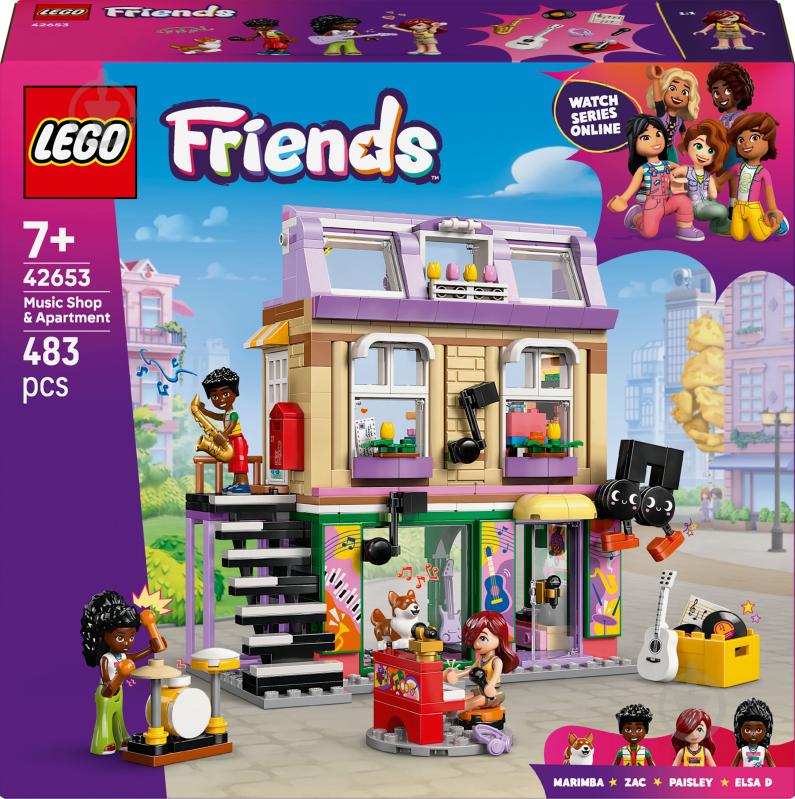 Конструктор LEGO Friends Музична крамниця і квартира 42653 - фото 1 Конструктор LEGO Friends Музична крамниця і квартира 42653 - фото 1