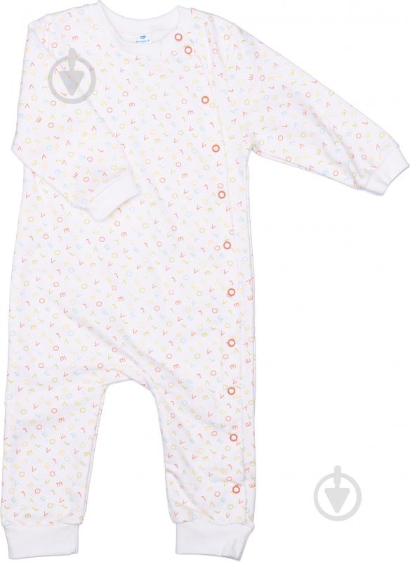 Комбинезон для девочки Minikin р.80 белый с принтом - фото 1