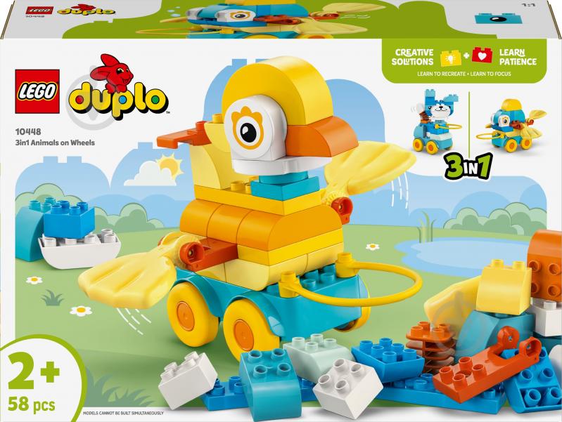 Конструктор LEGO DUPLO Тварини на колесах 3в1 10448 - фото 1 Конструктор LEGO DUPLO Тварини на колесах 3в1 10448 - фото 1