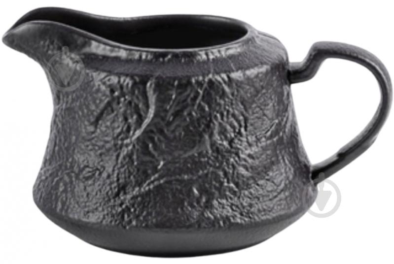 Молочник Wilmax Slatestone Black 260 мл WL-661161 / A - фото 1