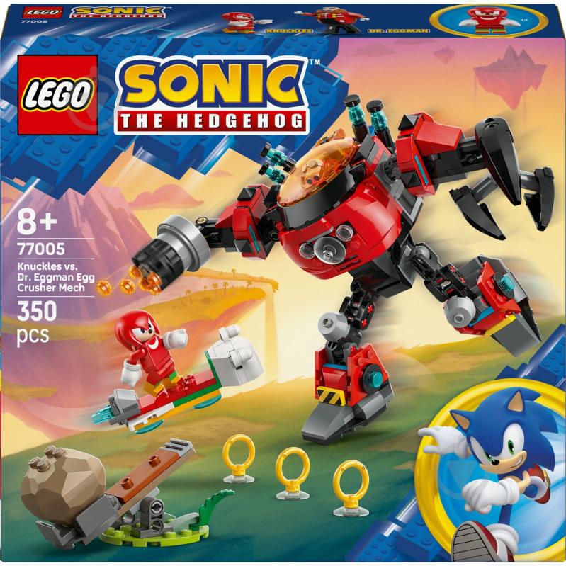 Конструктор LEGO Sonic Knuckles против Dr. Eggman Egg Crusher Mech 77005 - фото 1 Конструктор LEGO Sonic Knuckles против Dr. Eggman Egg Crusher Mech 77005 - фото 1