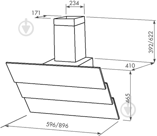Вытяжка Eleyus Troy 1200 LED SMD 90 BG - фото 14 Вытяжка Eleyus Troy 1200 LED SMD 90 BG - фото 14