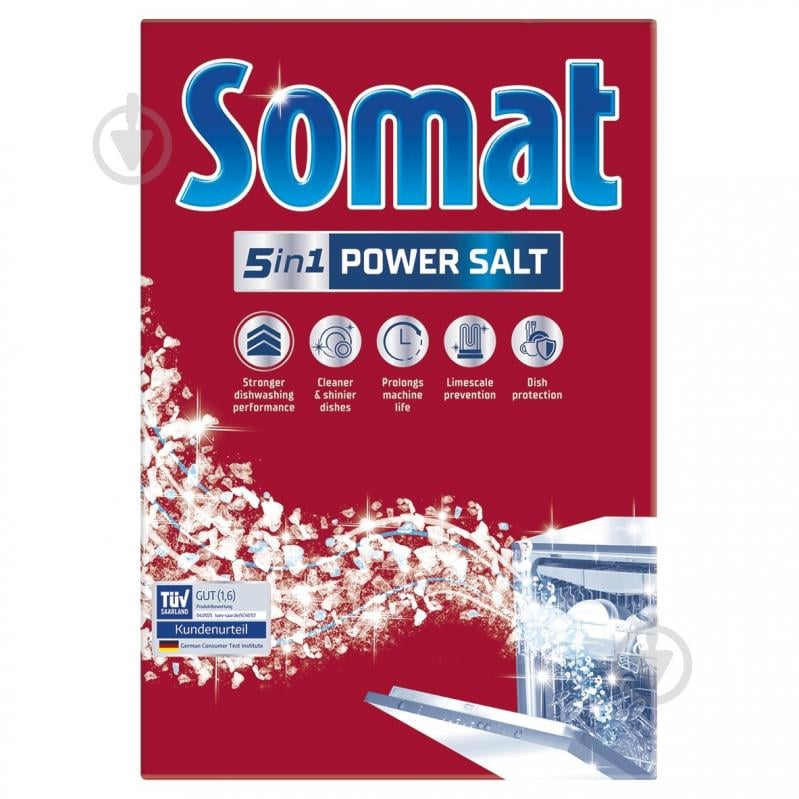 Сіль для посудомийних машин Somat Additives 1,5 кг - фото 1