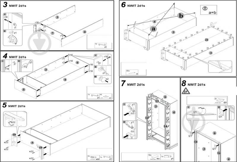 Шкаф BRW Україна NWIT 2d1s Stylius черешня античная - фото 3