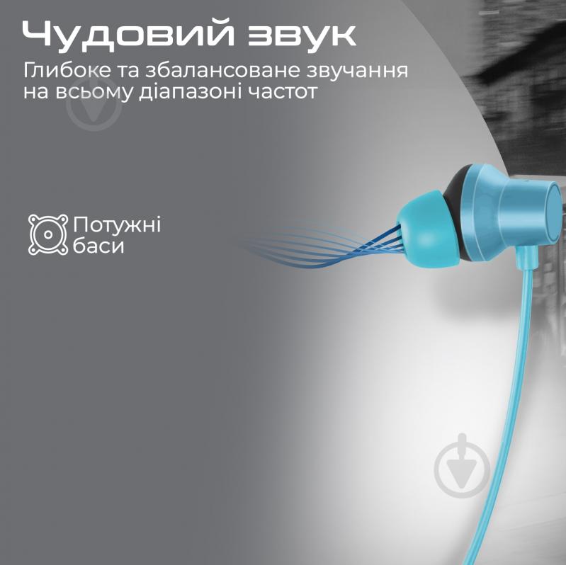 Наушники Promate Velcon blue (velcon.blue) - фото 4 Наушники Promate Velcon blue (velcon.blue) - фото 4