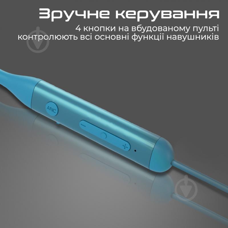 Наушники Promate Velcon blue (velcon.blue) - фото 7 Наушники Promate Velcon blue (velcon.blue) - фото 7