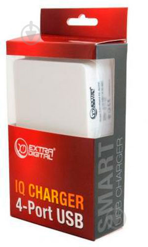 Зарядное устройство EXTRADIGITAL 4-USB IQ Charger - фото 8