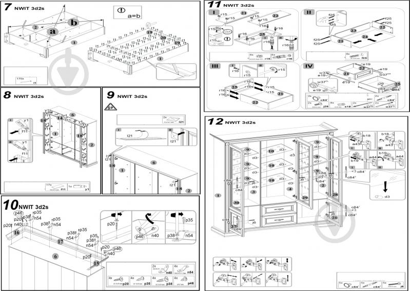 Шкаф BRW Україна NWIT 3d2s Stylius черешня античная - фото 3