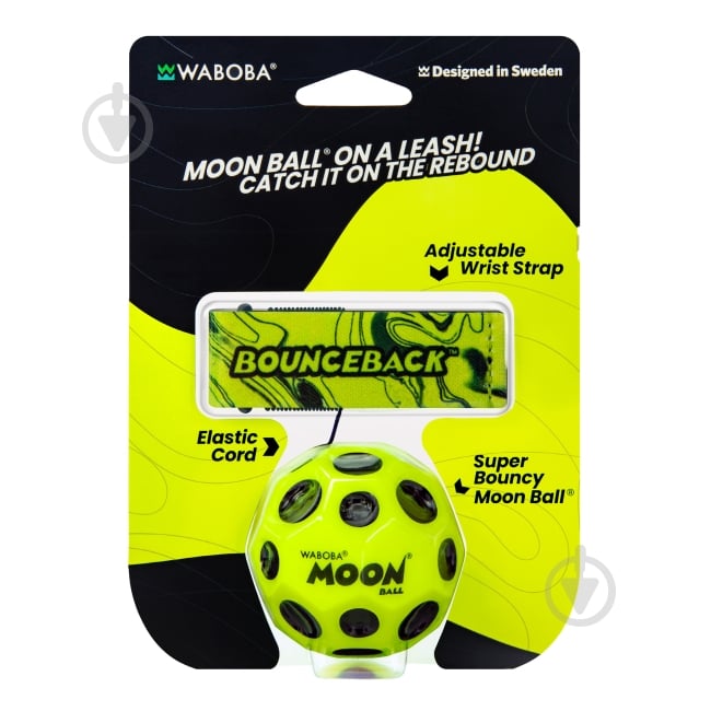 Мяч-прыгун Waboba Moon ball Space на резинке в ассортименте 330C04_A - фото 3