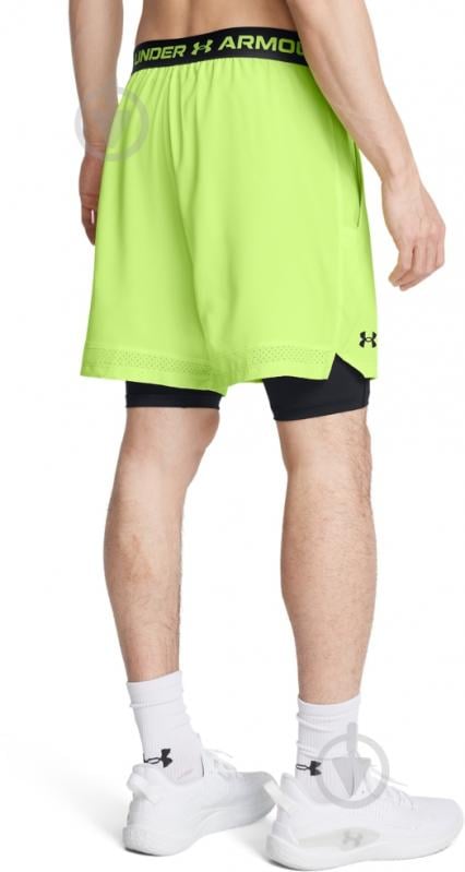 Шорты Under Armour UA VANISH WOVEN 2IN1 STS 1373764-304 р. XL зеленый - фото 2