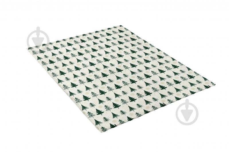 Плед флисовый Green Trees 200x220 см бежевый с зеленым La Nuit - фото 2