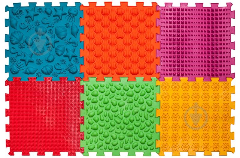 Коврик-пазл Ортек Коврик массажный "Пазлы Морской" 6 элементов 09713 - фото 1 Коврик-пазл Ортек Коврик массажный "Пазлы Морской" 6 элементов 09713 - фото 1