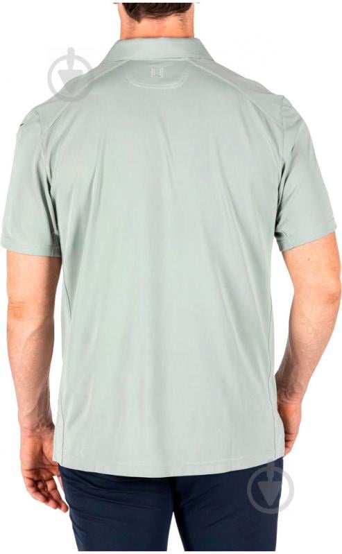 Поло 5.11 Tactical PARAMOUNT SHORT SLEEVE р.L. SILVER TAN зелений - фото 2