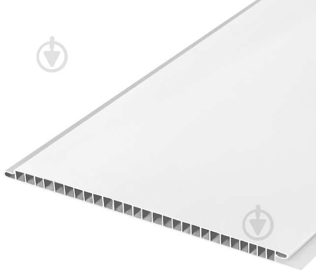 Панель ПВХ Panelit белый глянец А01 8х375х3000 мм - фото 1