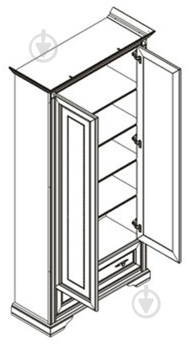 Шкаф BRW Україна NREG 2d1s Stylius черешня античная - фото 2