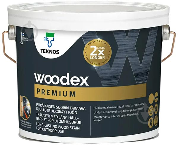 Захисний засіб TEKNOS Woodex PREMIUM прозорий мат 9 л - фото 1