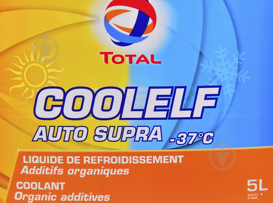 Антифриз Total COOLELF AUTO S. -37 5L 5 л рожевий - фото 2