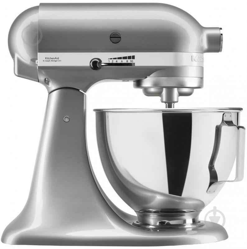 Кухонна машина KitchenAid 4,3 л 5KSM95PSEMC з відкидним блоком, хром - фото 1