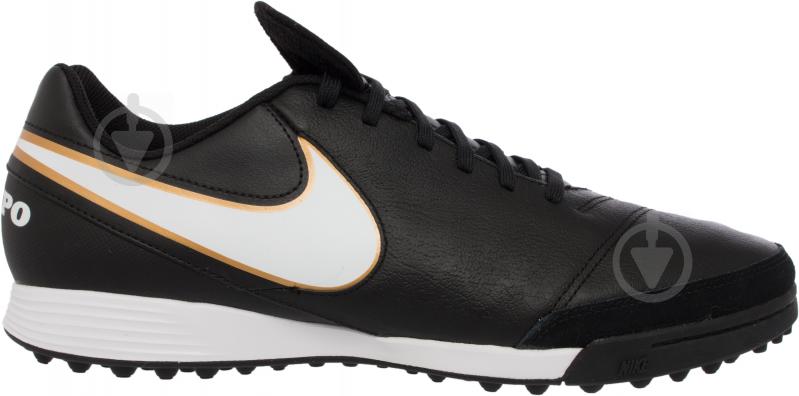 Cороконіжки Nike TIEMPOX GENIO II LEATHER TF 819216-010 р.40,5 чорний - фото 5