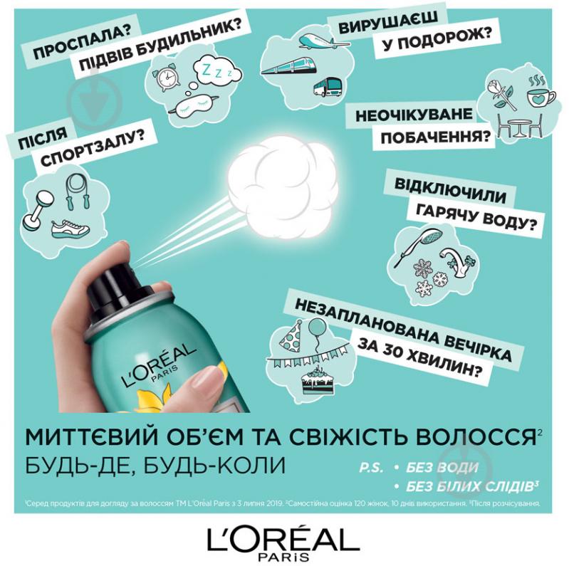 Сухой шампунь L'Oreal Paris Magic shampoo Вибух свіжості 200 мл - фото 3