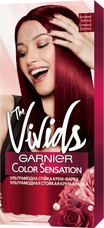 Крем-фарба для волосся Garnier Color Sensation The Vivids The Vivids 4.62 вогняний бургунді 110 мл - фото 1