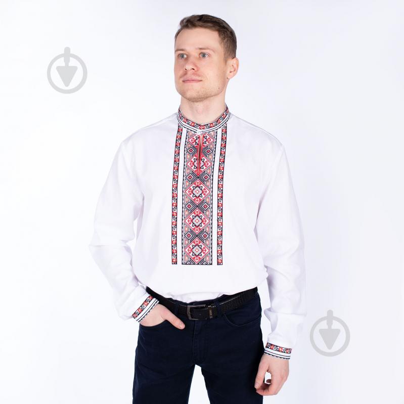 Вышиванка Эдельвика белый р. M 73-23/09 - фото 1 Вышиванка Эдельвика белый р. M 73-23/09 - фото 1