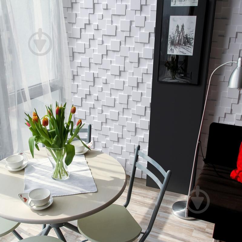 3D-панель гипсовая BeautyWalls PIXEL армированная 1.44 кв.м - фото 2 3D-панель гипсовая BeautyWalls PIXEL армированная 1.44 кв.м - фото 2