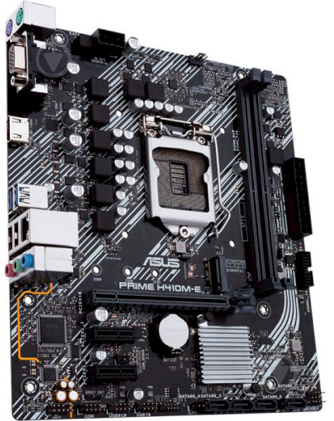 Материнська плата Asus PRIME H410M-E/CSM (Socket 1200, Intel H410, mirco ATX) - фото 2