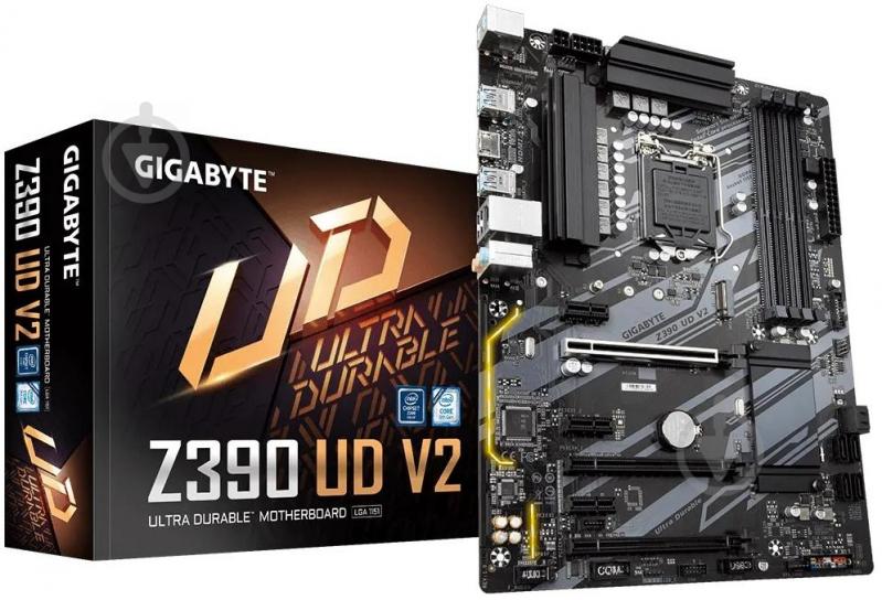 Материнская плата Gigabyte Z390 UD V2 (Socket 1151, Intel Z390, ATX) - фото 5