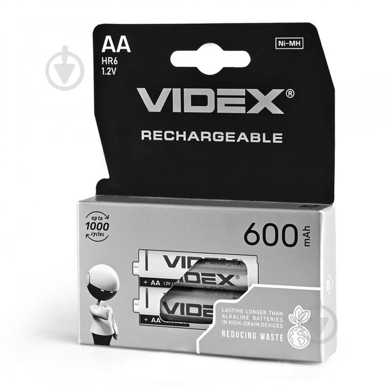 Аккумулятор Videx HR6 / AA 600mAh AA (пальчиковые) 2 шт. (23338) - фото 1